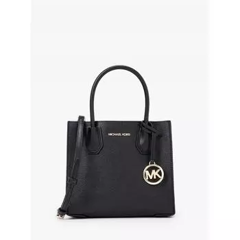 Michael Kors Mercer Shopper Tote Crossbody Medium 35s1gm9m2l1 Black F