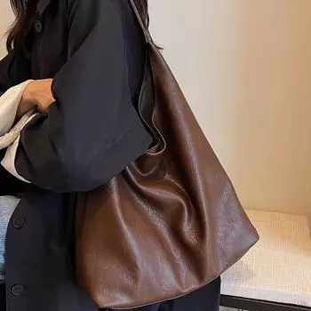 Сумка-шоппер в стиле ретро Майяра для поездок на работу и обратно, большая вместимость для женщин, новый корейский стиль, сумка для работы и шопинга, осенне-зимняя сумка на одно плечо