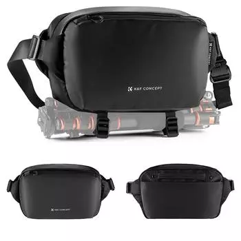 Сумка-слинг для камеры, ударопрочная сумка для фотокамеры, сумка-мессенджер для путешествий через плечо чёрный