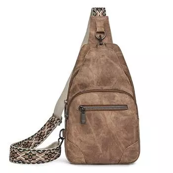 Сумка-слинг для женщин из веганской кожи, сумки через плечо, поясная сумка, слинг-кошелек, рюкзак, сумка через плечо, женская модная дорожная сумка с регулируемым ремнем для гитары синий