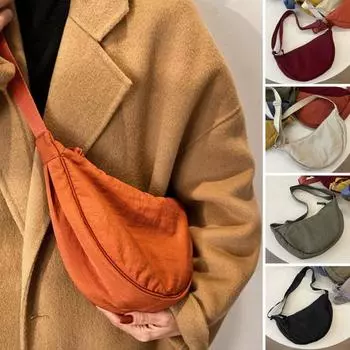 Сумка-слинг на молнии, большая емкость, портативная, износостойкая, регулируемая, одежда для ежедневного хранения, подходящая мужская и женская грудь зелёный