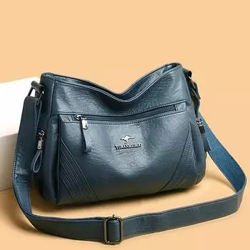 Сумка среднего возраста, женская, мягкая, кожаная, большая, сумка для мам, сумка через плечо жёлтый