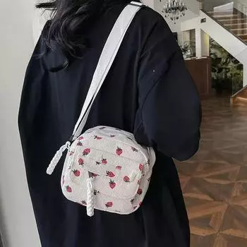 Сумка Strawberry Сумки через плечо Модные сумки Messenger Дизайнерская роскошная сумка для женщин Дорожная 20X18X10 розовый