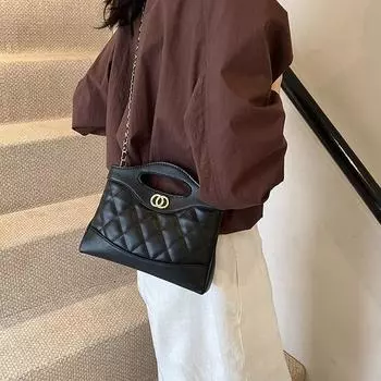 Сумка-сумка Niche Design 2024 года, осень-зима, новая высококачественная универсальная сумка-мессенджер с бриллиантами белый