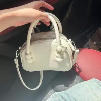 Сумка-сумка Niche Design, женская сумка-ракушка 2024, повседневная, новая, высококачественная, универсальная, через плечо, с текстурой, сумка-мессенджер белый