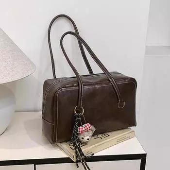 Сумка-сумка Retro Niche Boston, женская, высококачественная, простая и универсальная, сумка через плечо для поездок на работу и подмышку