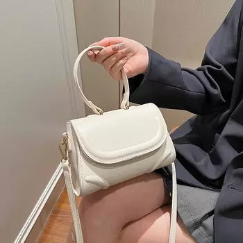 Сумка Temperament, весенние новые модные женские сумки через плечо, французская универсальная простая текстура, сумка через плечо из искусственной кожи