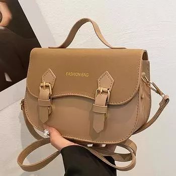 Сумка Текстура Персонализированная Повседневная Простая Повседневная Ретро Плечо Кроссбоди Портативная Седельная Сумка Женская красный