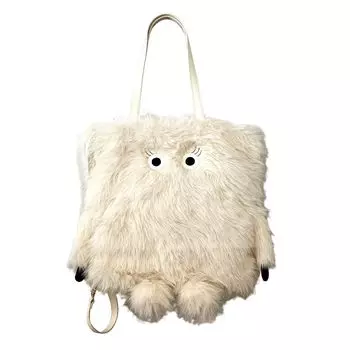 Сумка-тоут 6845 Большой наплечный рюкзак Fur Monster Monster Monster Halloween EU TALL2way Cryptedo C Yeti [Routeto] [01]