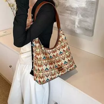 Сумка-тоут Bohemia, популярная модная женская сумка, большая вместимость, сумка через плечо на одно плечо