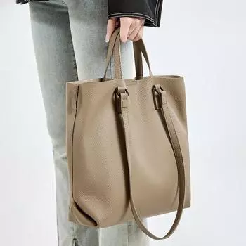 Сумка-тоут, большая вместимость, женская сумка из кожи Jurgent, универсальная сумка через плечо для поездок на работу