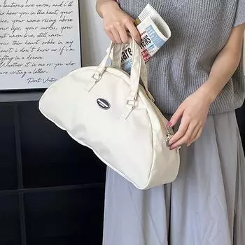 Сумка-тоут большой емкости, однотонная женская сумка через плечо, портативная сумка через плечо синий