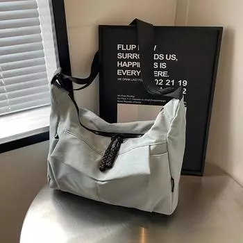 Сумка-тоут большой емкости, однотонная женская сумка через плечо, сумка через плечо чёрный