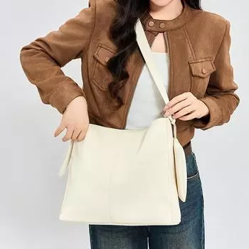 Сумка-тоут большой вместимости Premium Sense Commuter, сумка через плечо, повседневная сумка-ведро белый