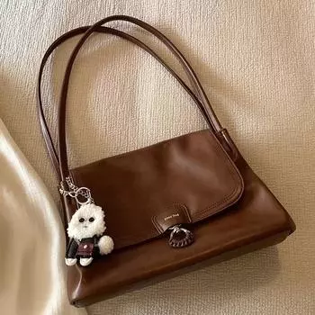 Сумка-тоут Caramel Cloud, женская, 2024, новая, текстурированная, для поездок на работу, через плечо, большая сумка