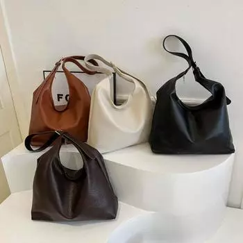 Сумка-тоут через плечо с текстурой для поездок на работу белый