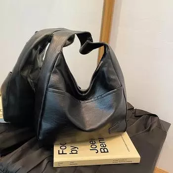 Сумка-тоут Class Commuter Underarm Big Bag для женщин 2024 года, новая модная ретро-сумка на плечо, большая вместимость, сумка-тоут на плечо белый