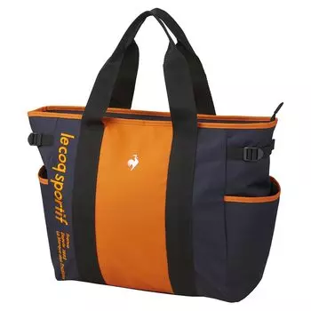 Сумка-тоут Coq Boston Bag Вместимость Стильный логотип Подкладка Путешествия Спортивный зал Гольф LG4FTT01M NVOR x [Le Sportif] (Темно-оранжевый)