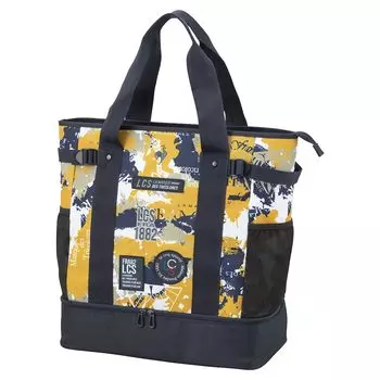 Сумка-тоут Coq с дизайном в виде коллажа, двухслойная, для хранения обуви, для спортзала, путешествий, стильная, для гольфа LG4FTT00M BG00 [Le Sportif] (бежевый)