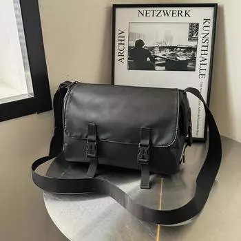 Сумка-тоут Dark Spice Girl Wind, новая модная, простая, универсальная, повседневная, в европейском и американском стиле, через плечо чёрный