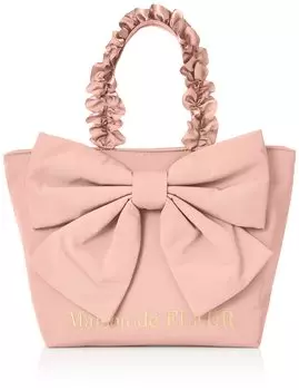 Сумка-тоут de Ribbon Ruffle 8A12F0J2300 Розовая [Maison Fleur] Водоотталкивающая женская