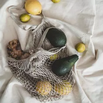 Сумка-тоут для фруктов, сетчатая сумка для покупок, дорожная сумка на плечо, складная сумка для покупок, многоразовая сумка для продуктов бежевый