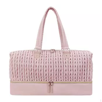 Сумка-тоут для мам с застежкой-молнией и ручками Travel Work Pink