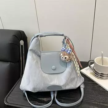 Сумка-тоут для студенток колледжа, большая вместимость, 2025, новый многофункциональный рюкзак