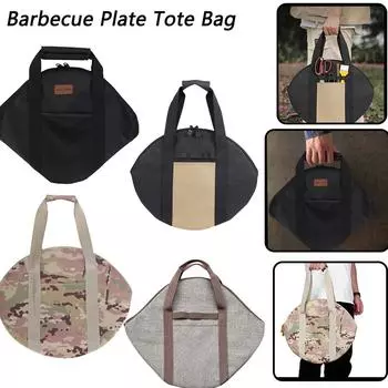 Сумка-тоут для тарелки для барбекю 600D Оксфорд, чехол для сковороды, походная кухонная утварь, сумка для хранения посуды для инструментов для пикника на открытом воздухе CHINA