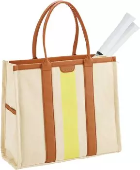 Сумка-тоут для тенниса вмещает 2 теннисных мяча, водоотталкивающая, с карманом BAG2551 [YONEX] (могут ракетки) Белый/оранжевый