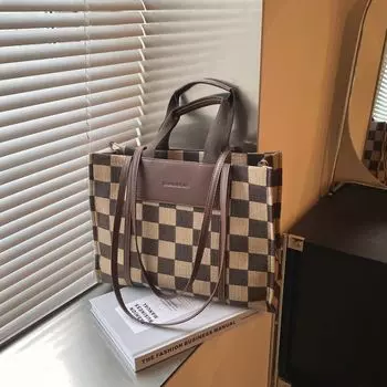 Сумка-тоут для университетских поездок, женская, большой емкости, 2024, новая мода, повседневная, модная, портативная, большая сумка