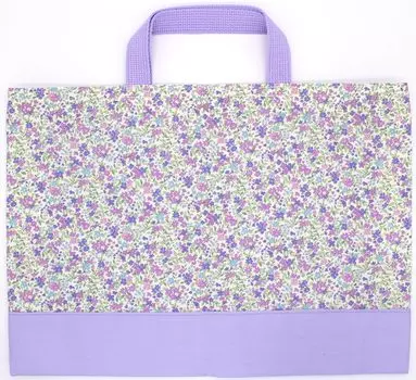 Сумка-тоут для уроков для начальной школы, изготовленная в бирке с именем, цветочная, дикая, фиолетовая, bag08 [miwaki] Сумка, Сумка для девочек, Сумка, Сумка, Сумка, Школа, Детский сад,
