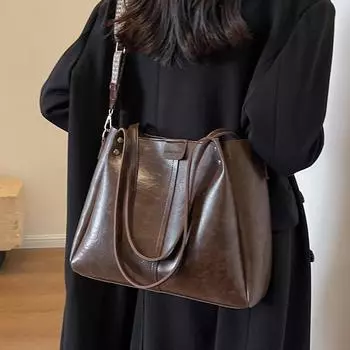 Сумка-тоут для женщин на осень и зиму, новая модная женская сумка высокого класса для поездок на работу, сумка через плечо большой емкости