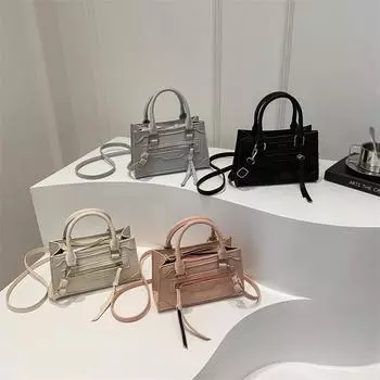 Сумка-тоут для женщин Весна Новая модная сумка для мотоцикла Текстура Ниша Универсальная сумка через плечо на одно плечо