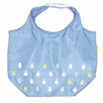 Сумка-тоут Eco Tote Small Parakeet с подкладкой синего и серого цвета [Hamamonyo]