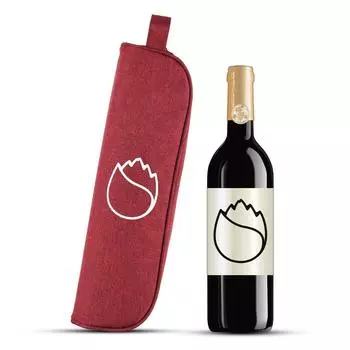 Сумка-тоут Freshore Wine Cooler для холодного вина, на 1 бутылку, с изоляцией и регулируемым ремнем - (Страсть Красная)…