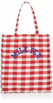 Сумка-тоут GINGHAM TOTE BAG 103202053005 Красная [Milkfed] Женская