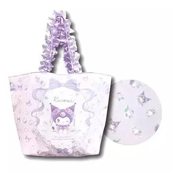 Сумка-тоут Hatayama Shoji Sanrio Lunch Bag Frill Kuromi Приблизительные размеры: В20 x Ш30 x Г13 см 33202124