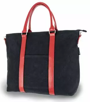 Сумка-тоут Hinomoto Canvas 32 x 41 x Canvas 2WAY Tote 103M Сумка с водоотталкивающим ремнем для переноски на плечо [черный / прибл.. 11,5 см] Нет. (С молнией/Плечо