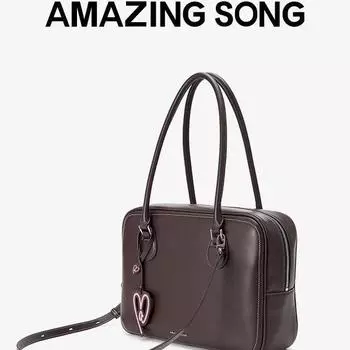 Сумка-тоут из кожи Amazing Song Large, для боулинга - Готовый товар 33.5*9*24