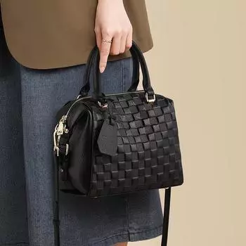 Сумка-тоут из кожи через плечо, сумки для поездок на работу, сумка-подушка через плечо, сумка Boston