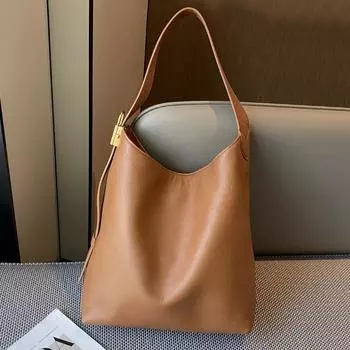 Сумка-тоут из натуральной кожи большой вместимости, модная сумка через плечо из коровьей кожи первого слоя чёрный