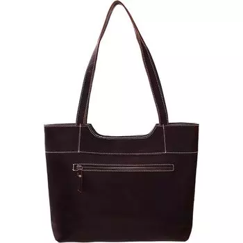 Сумка-тоут из натуральной кожи для женщин, большая сумка для работы, большой кошелек для работы, сумка через плечо 16 x 12 x 4 in коричневый