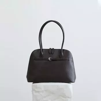 Сумка-тоут из натуральной кожи премиум-качества для ношения на плече большой емкости One Size чёрный