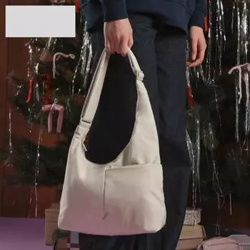 Сумка-тоут из нейлона в стиле ретро с напуском и большим объемом, многокарманная женская сумка-тоут для поездок на работу серый