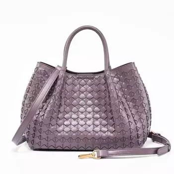 Сумка-тоут из овчины ручной работы, новая, небольшого размера, сумка для матери и ребенка, плетеная сумка через плечо, модная сумка 31x14x20cm бездна