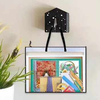 Сумка-тоут из сетчатой ткани с ручкой, прозрачная, водонепроницаемая, многофункциональная, с вышивкой крестиком, на молнии, органайзер A белый