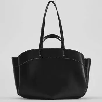 Сумка-тоут коричневого цвета 2024 года выпуска: Большая вместительная сумка для работы и матери и ребенка, трансформируемая сумка через плечо, ручная сумка и сумка для покупок Small темно-коричневого