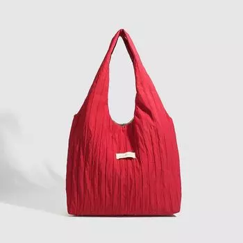 Сумка-тоут Lazy Tote Bag с большой вместимостью Class Commuting через плечо красный