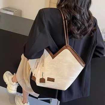 Сумка-тоут Love Design Модная сумка через плечо большой вместимости Простая сумка из искусственной кожи для работы